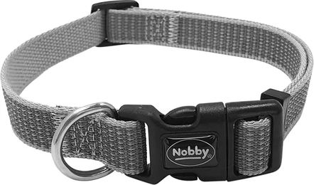 Produktbild von Nobby Pet Full Reflect Hundehalsband aus Nylon in Gelb und Grau 35 cm