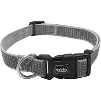 Produktbild von Nobby Pet Full Reflect Hundehalsband aus Nylon in Gelb und Grau 35 cm