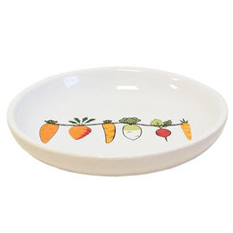 Produktbild von Nobby Pet Keramikschale Vegetable Futternapf für Kleintiere Weiß