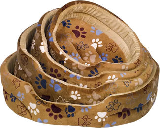 Nobby Pet Lissi Hundebett Oval aus Plüsch Braun 4er Pack – Bild 1 von 1