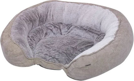 Produktbild von Nobby Pet Napo Hundebett Ovales Komfortbett Classic aus Plüsch in Braun oder Beige