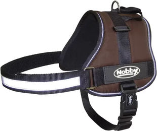 Nobby Pet Seguro Hundegeschirr aus Nylon in Braun für große Hunde mit wasserabweisender Eigenschaft und Bauchumfang 82-110 cm – Bild 1 von 2