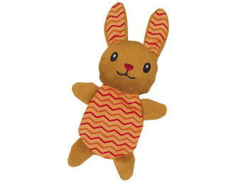 Produktbild von Nobby Plüsch Hase mit Catnip für Katzen in Orange 17 cm - 1 Stk.