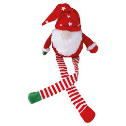 Nobby Plüsch Hundespielzeug Xmas Weihnachtswichtel rot/weiß – Bild 1 von 3