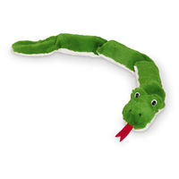 Produktbild von Nobby Plüsch Schlange Hundespielzeug Grün XL für Welpen - 85 cm