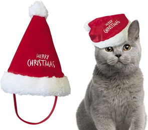 Nobby Plüsch Weihnachtsmütze für Hunde und Katzen 18 cm – Bild 1 von 3