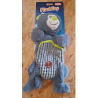 Produktbild von Nobby Plüschspielzeug Bär Clappy Hands für Hunde in Grau und Grün - 1 Stk.