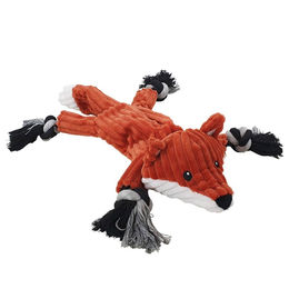 Nobby Plüschspielzeug Fuchs mit Seil für Welpen in Orange und Rot – Bild 1 von 7