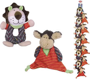 Produktbild von Nobby Plüschspielzeug für Hunde Löwe und Schaf Set 12 Stück