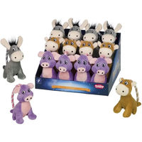 Produktbild von Nobby Plüschspielzeug für Hunde mit Seil Esel Kuh oder Schwein 14 cm