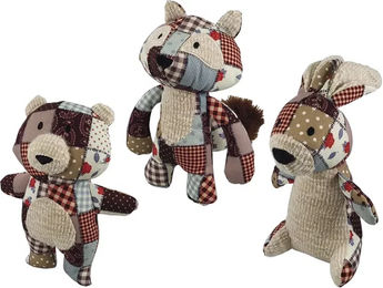 Produktbild von Nobby Plüschspielzeug für Welpen Bunt 20 cm 12er Pack