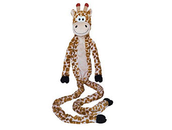 Nobby Plüschspielzeug Giraffe XL für Hunde mit Seil innen in Bunt – Bild 1 von 2