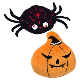Produktbild von Nobby Plüschspielzeug Halloween Spinne und Kürbis für Hund und Katze Schwarz
