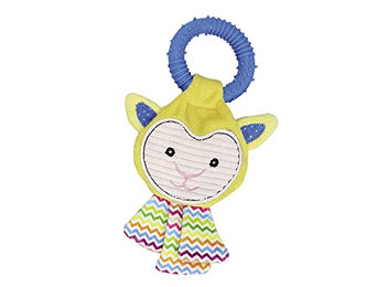 Produktbild von Nobby Plüschspielzeug Schaf mit Vollgummi Ring für Hunde 22 cm - 1 Stk.