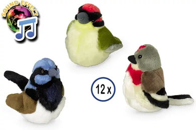 Produktbild von Nobby Plüschspielzeug Vögel mit Stimme für Hunde bunt