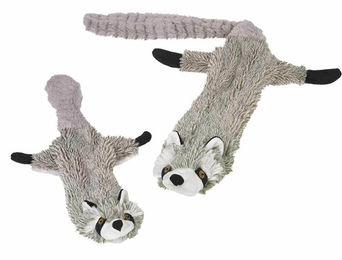 Nobby Plüschspielzeug Waschbär flach für Hunde und Welpen in Grau 61 cm – Bild 1 von 7