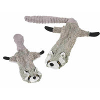 Produktbild von Nobby Plüschspielzeug Waschbär flach für Hunde und Welpen in Grau 61 cm