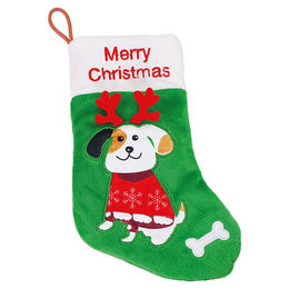 Nobby Plüschspielzeug Xmas Strumpf für Hunde in Grün – Bild 1 von 2