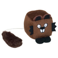 Produktbild von Nobby Plüschwürfel Biber Catnip-Spielzeug für Katzen Braun