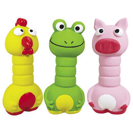 Nobby Quietschspielzeug aus Latex für Hunde in bunten Tierfiguren 12,5 cm - 1 Stk. – Bild 1 von 3