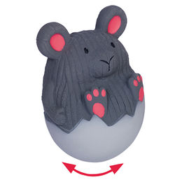 Produktbild von Nobby Quietschspielzeug Stehaufmännchen Maus aus Latex in Grau