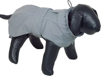 Nobby Regenmantel Antek für Hunde grau aus Polyester waterproof – Bild 1 von 2