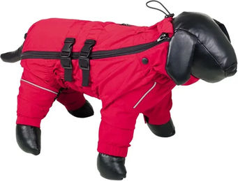 Nobby Regenmantel Tenko für Hunde rot wasserabweisend aus Polyester – Bild 1 von 2