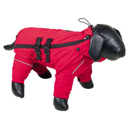 Nobby Regenmantel Tenko für Hunde rot wasserabweisend mit Fleece-Futter – Bild 1 von 2