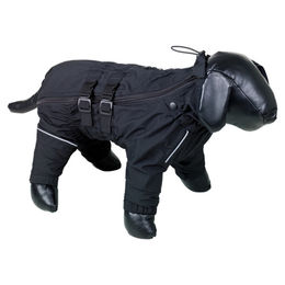 Produktbild von Nobby Regenoverall Tenko schwarz aus Polyester wasserabweisend mit Rückenlänge 44 cm und Halsumfang 42-48 cm