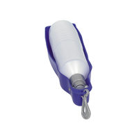 Produktbild von Nobby Reise-Trinkwasserflasche aus Silikon in Blau Transparent - 0,5 l