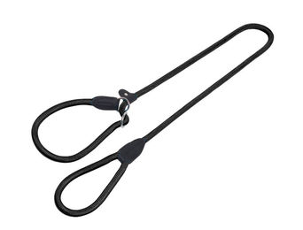 Nobby Retriever Hundeleine Fun Royal aus Nylon Schwarz 170 cm – Bild 1 von 2