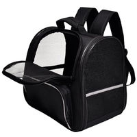 Produktbild von Nobby Rucksack Heba Mini Schwarz für Hunde aus Polyester 38 x 25 x 34 cm