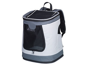 Nobby Rucksack Plata grau aus Polyester für kleine Hunde Rassegröße L – Bild 1 von 8