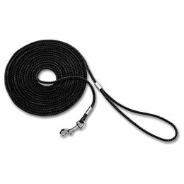Nobby Schleppleine aus Nylon für Hunde Schwarz 10 m - 10 m – Bild 1 von 3