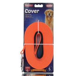 Nobby Schleppleine Cover für Hunde Neonorange aus Neopren 5 Meter - 5 m – Bild 1 von 6