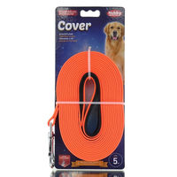 Produktbild von Nobby Schleppleine Cover für Hunde Neonorange aus Neopren 5 Meter - 5 m