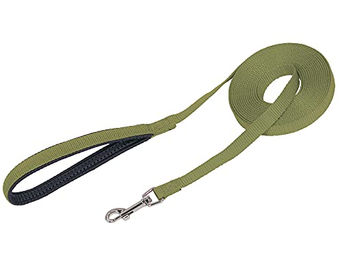 Produktbild von Nobby Schleppleine flach aus Nylon für Hunde Grün 1000 cm x 15 mm - 10 m