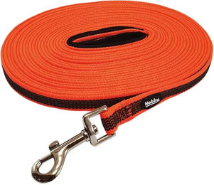 Nobby Schleppleine für Hunde aus Neopren rutschfest Orange 5 m - 5 m – Bild 1 von 3