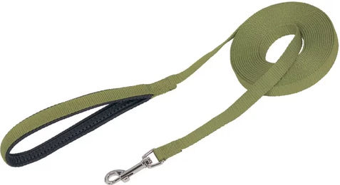 Nobby Schleppleine für Hunde aus Nylon grün 500 cm x 15 mm - 5 m – Bild 1 von 3