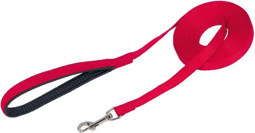 Nobby Schleppleine für Hunde flach rot 500 cm 15 mm aus Nylon - 5 m – Bild 1 von 4