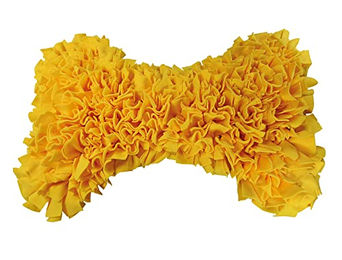 Nobby Schnüffelmatte Bone gelb Intelligenzspielzeug aus Polyester für Hunde 70x50cm – Bild 1 von 4