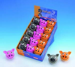 Nobby Schweinebälle Hundespielzeug 8 cm bunt sortiert - 8 cm – Bild 1 von 1