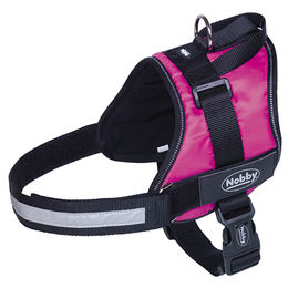 Nobby Sicherheitsgeschirr Seguro aus Nylon in Himbeere Rosa für Hunde mit wasserabweisender Eigenschaft – Bild 1 von 3