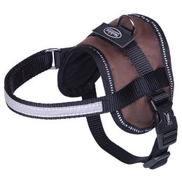 Nobby Sicherheitsgeschirr Seguro Mini für Hunde Braun Nylon Wasserabweisend XS 31-40cm – Bild 1 von 2