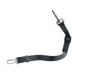 Nobby Sicherheitsgurt für Hunde aus Nylon in Schwarz - 1 Stk. – Bild 1 von 3