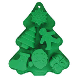 Nobby Silikon Backform Xmas für Hundesnacks grün 22x18 cm - 22 cm – Bild 1 von 2
