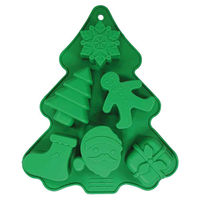 Produktbild von Nobby Silikon Backform Xmas für Hundesnacks grün 22x18 cm - 22 cm