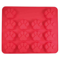 Produktbild von Nobby Silikon Backmatte Pfote Rot 30 x 25 cm - 30 cm