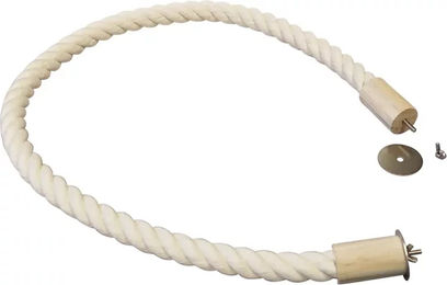 Produktbild von Nobby Sitzseil Kletterseil aus Baumwolle für Vögel Papageien und Wellensittiche Weiß L 120 cm 28 mm - 1 Stk.