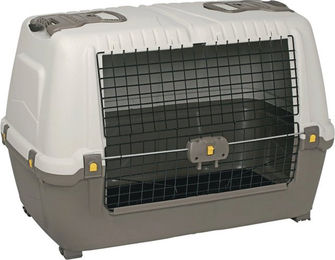 Nobby Skudo Car 80 Transportbox für Hunde Grau aus Kunststoff – Bild 1 von 11